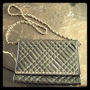 Siso Black Leather Purse